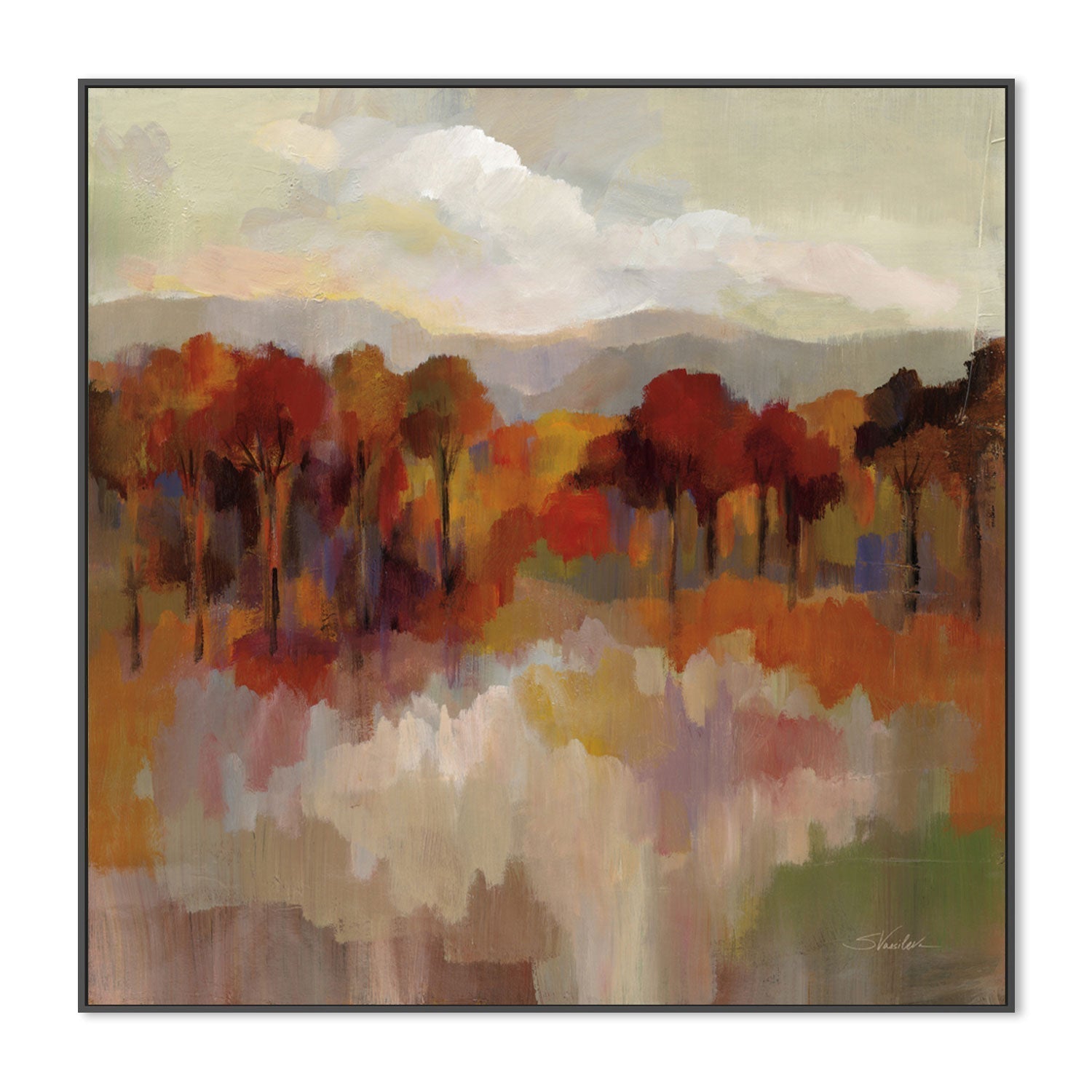 wall-art-print-canvas-poster-framed-Riverbank-by-Silvia Vassileva-Gioia Wall Art