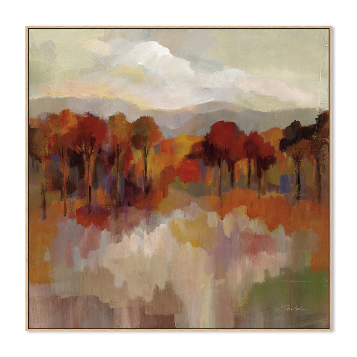 wall-art-print-canvas-poster-framed-Riverbank-by-Silvia Vassileva-Gioia Wall Art