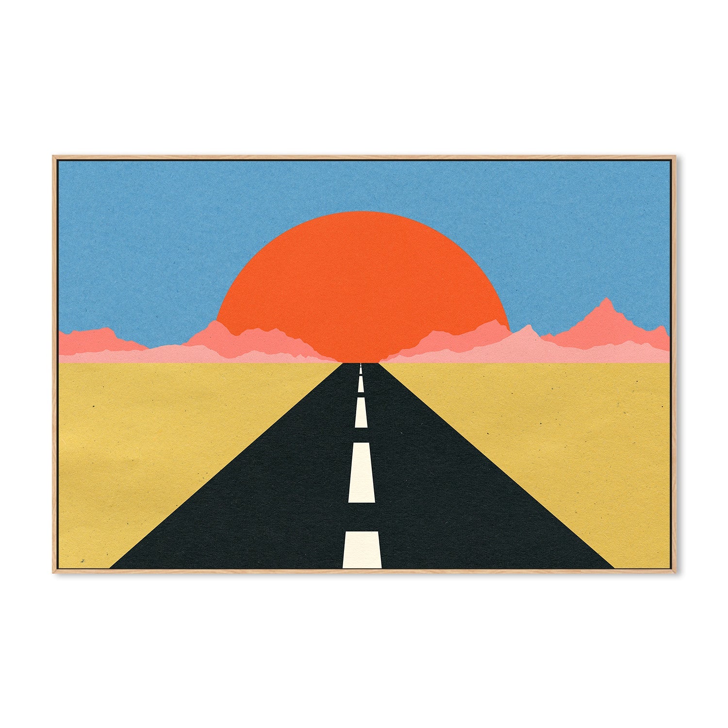 wall-art-print-canvas-poster-framed-Road To Sun-4
