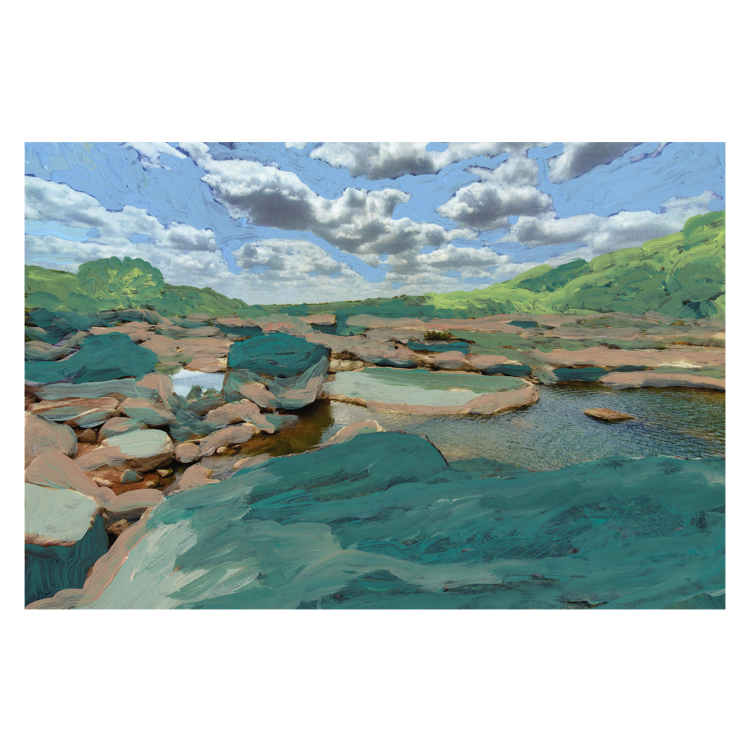 wall-art-print-canvas-poster-framed-Rock Pool , By Eleanor Baker-1