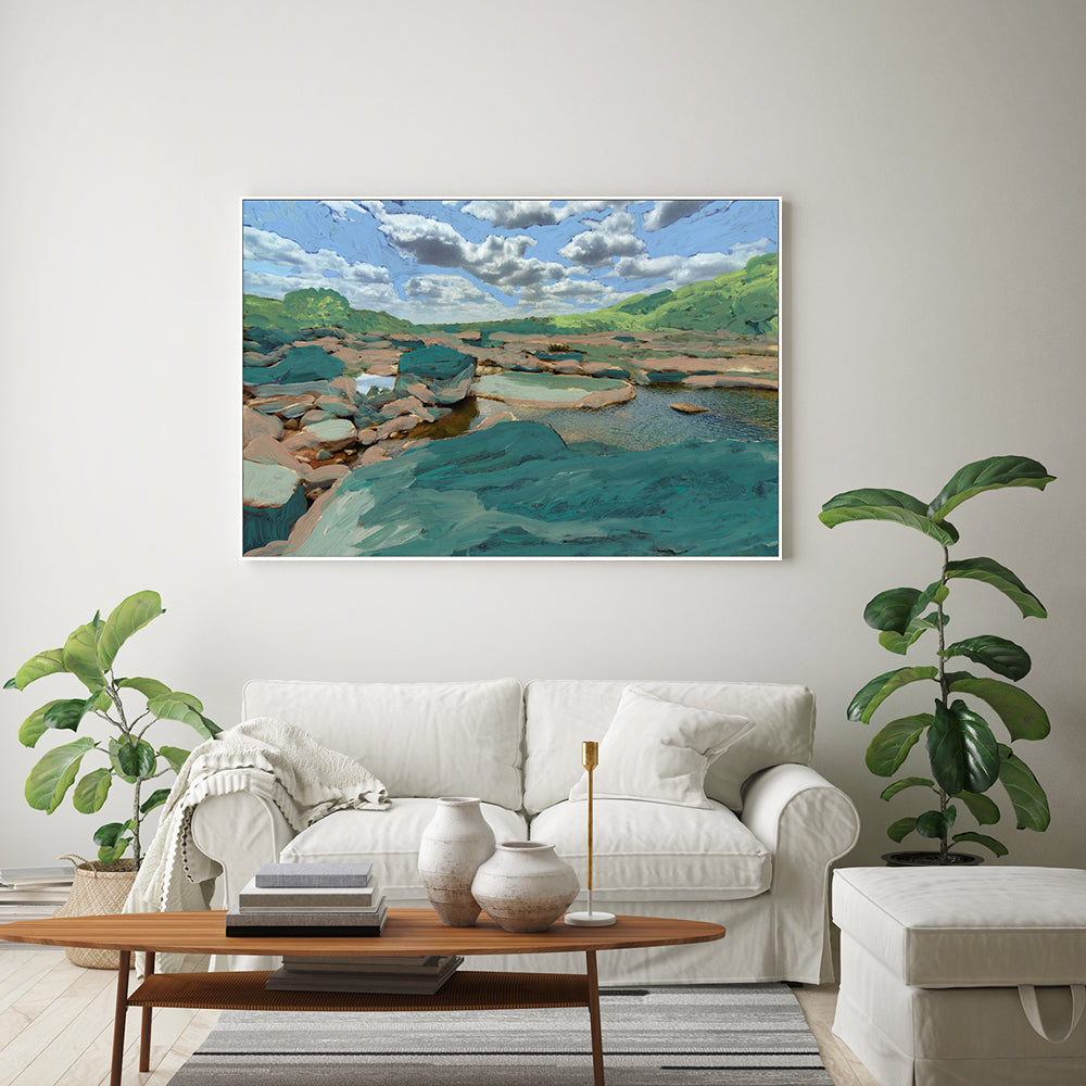 wall-art-print-canvas-poster-framed-Rock Pool , By Eleanor Baker-2