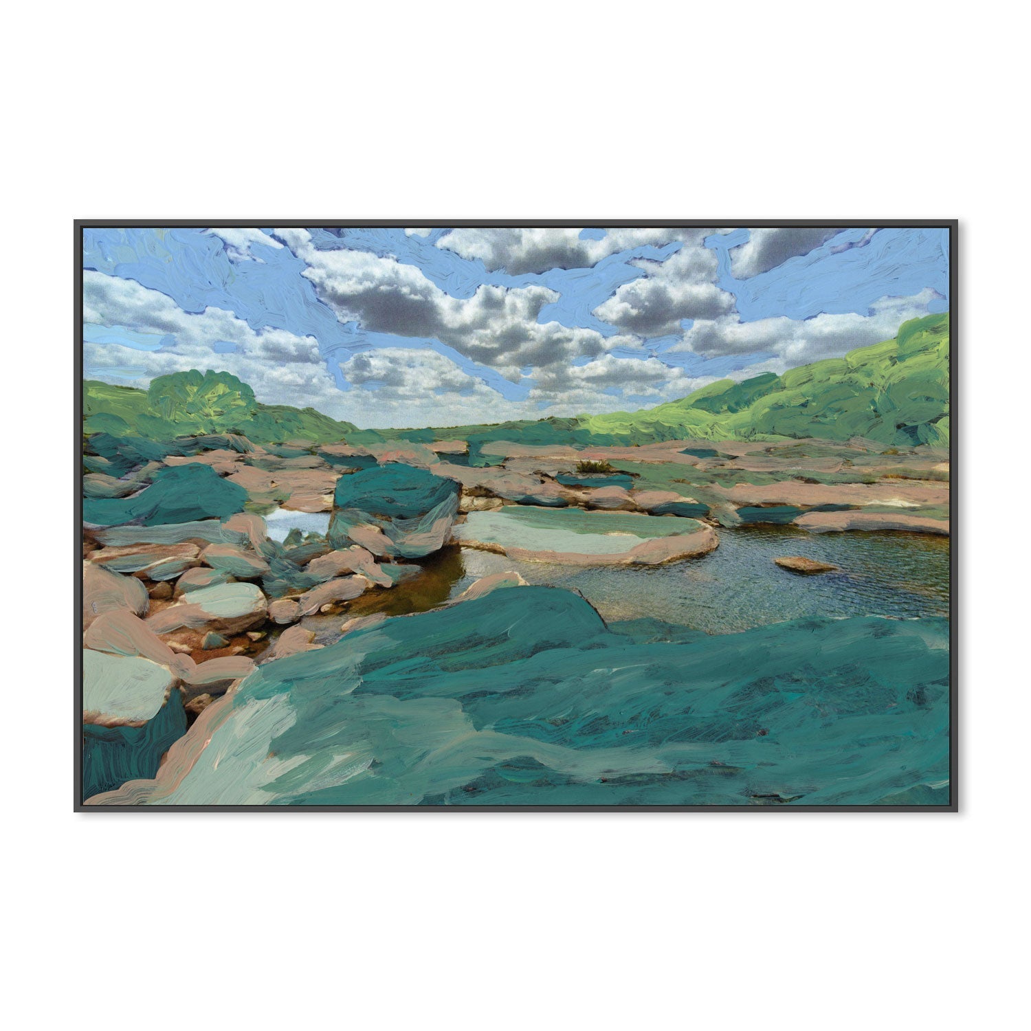 wall-art-print-canvas-poster-framed-Rock Pool , By Eleanor Baker-3