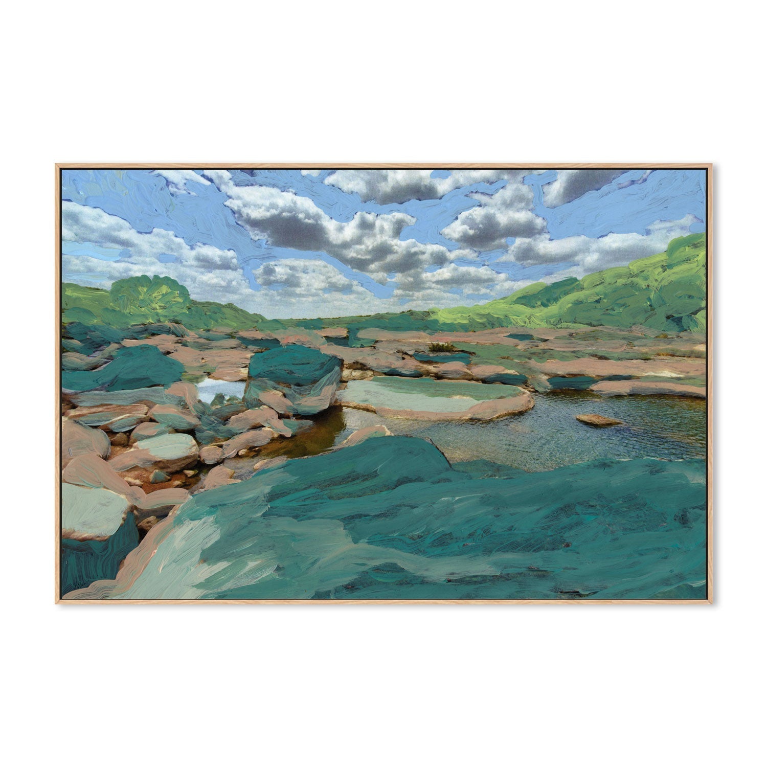 wall-art-print-canvas-poster-framed-Rock Pool , By Eleanor Baker-4