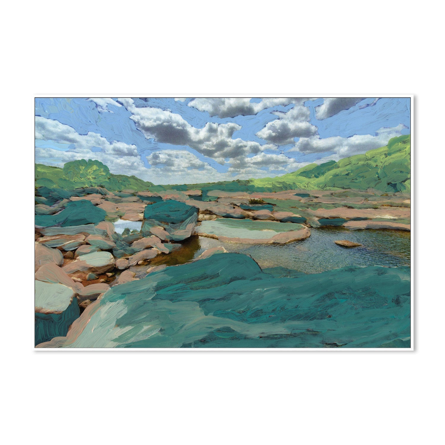 wall-art-print-canvas-poster-framed-Rock Pool , By Eleanor Baker-5