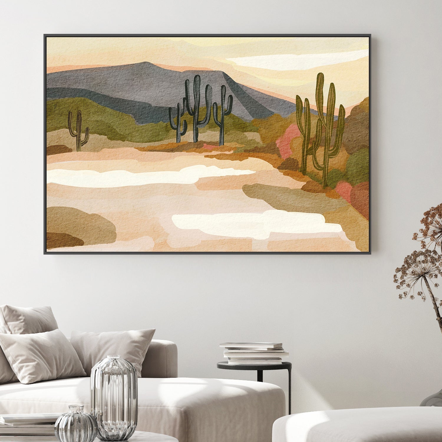 wall-art-print-canvas-poster-framed-Rocky Hill Landscape , By Nikita Jariwala-2