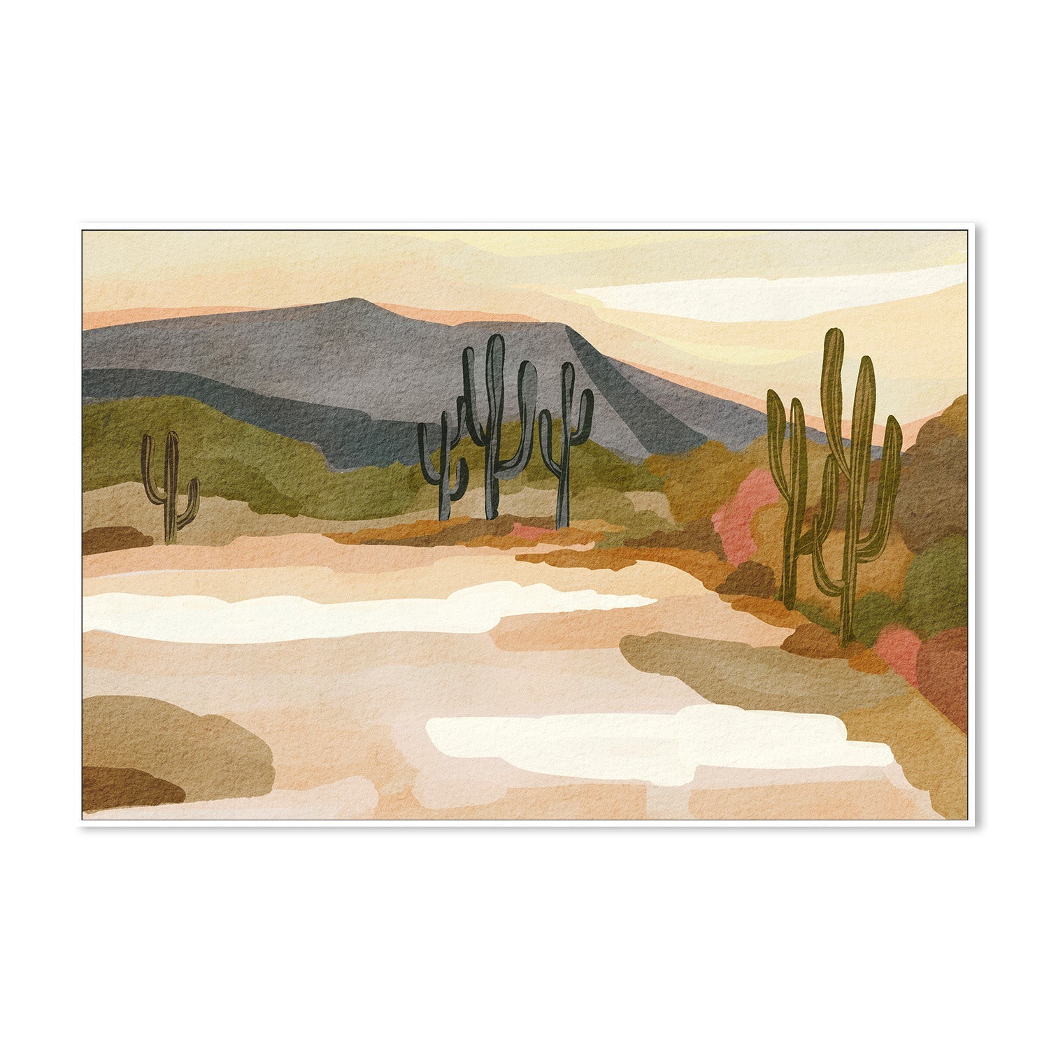 wall-art-print-canvas-poster-framed-Rocky Hill Landscape , By Nikita Jariwala-5