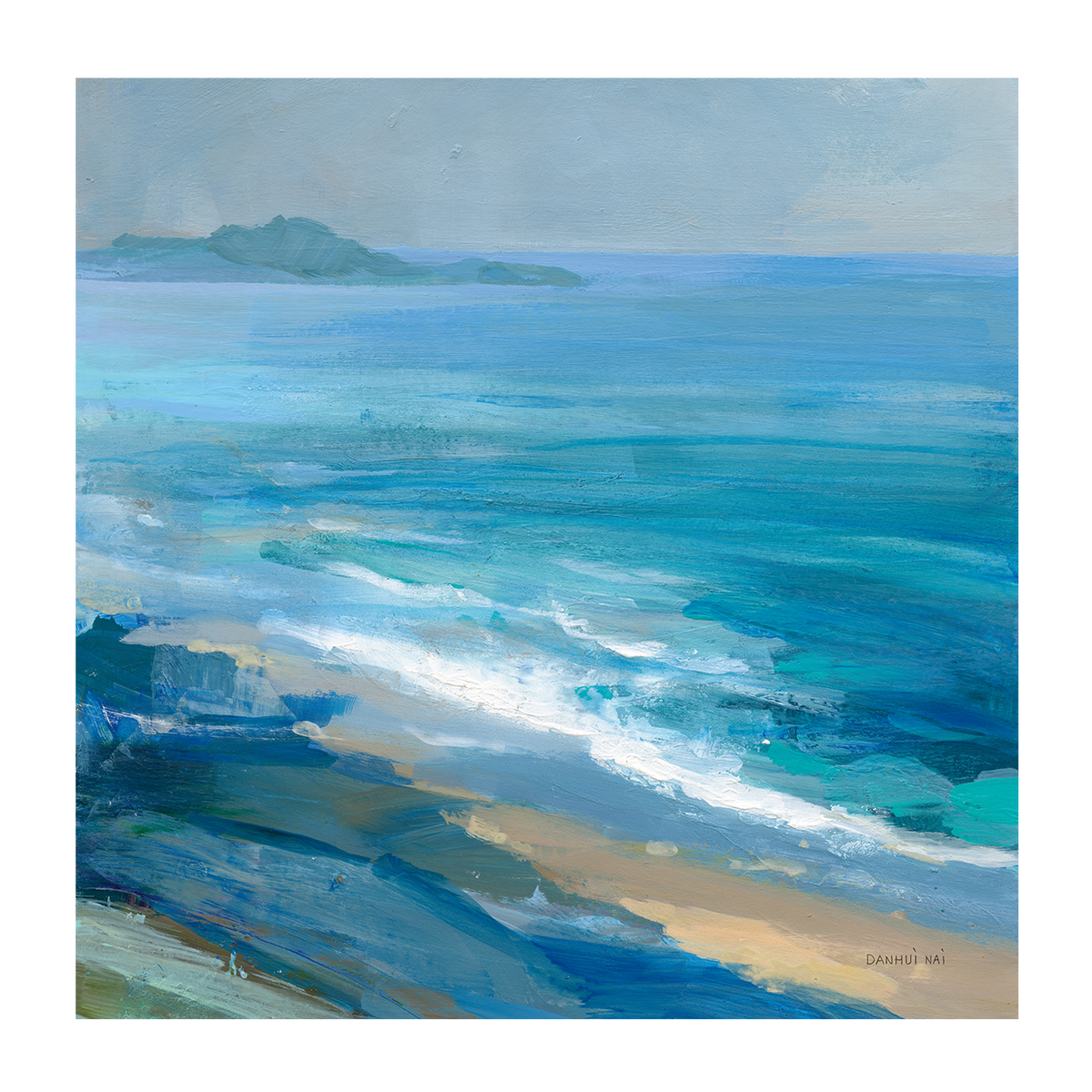 wall-art-print-canvas-poster-framed-Rocky Shoreline, Style A & B, Set Of 2 , By Danhui Nai-9