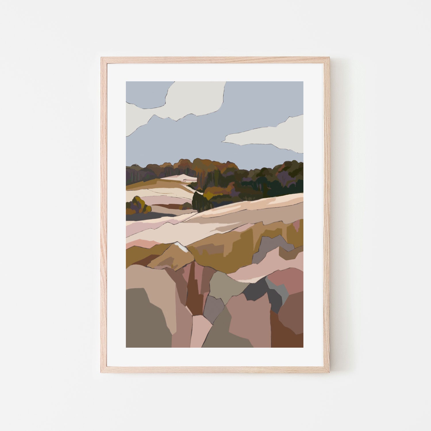 wall-art-print-canvas-poster-framed-Romaing Ridges , By Nikita Jariwala-GIOIA-WALL-ART