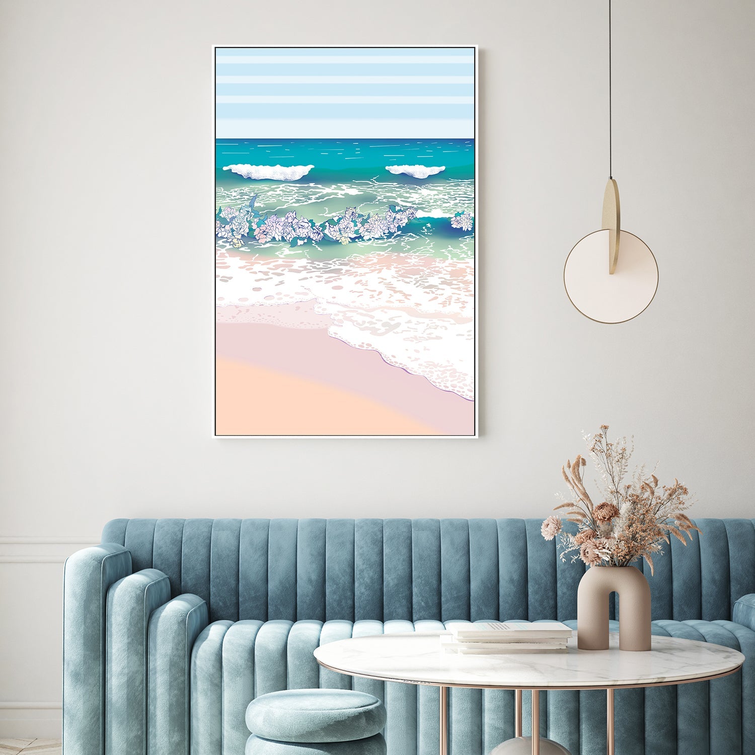 wall-art-print-canvas-poster-framed-Rose Surf , By Unratio-7