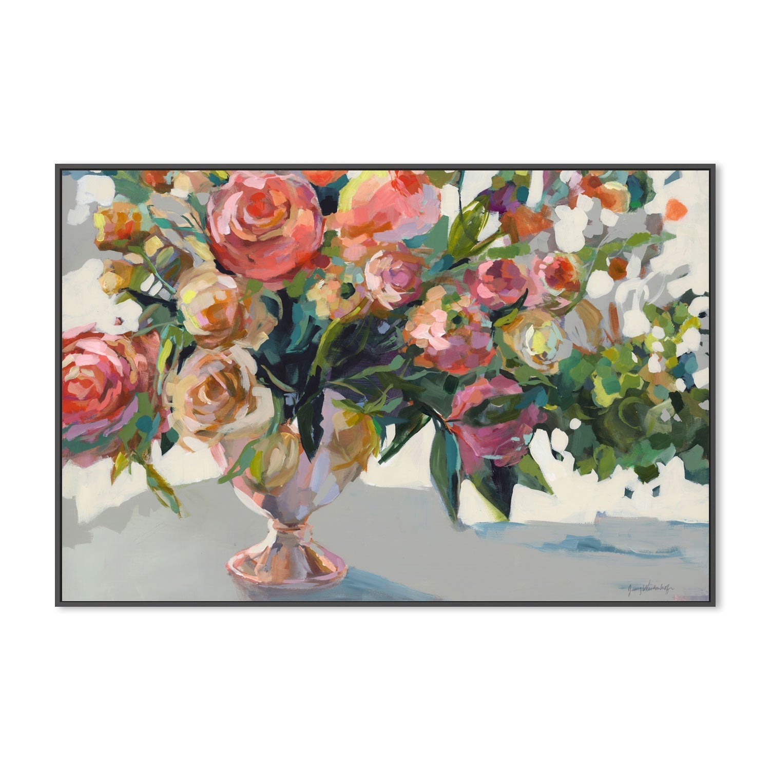 wall-art-print-canvas-poster-framed-Roses , By Jenny Westenhofer Art-3