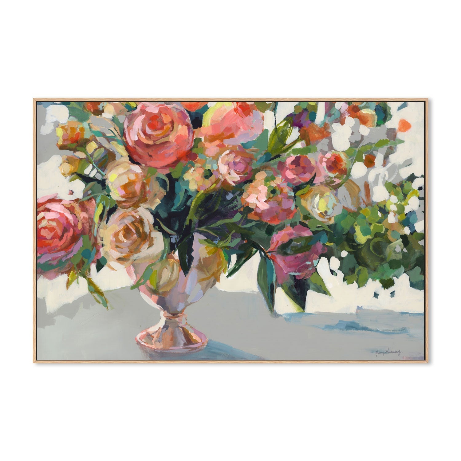 wall-art-print-canvas-poster-framed-Roses , By Jenny Westenhofer Art-4