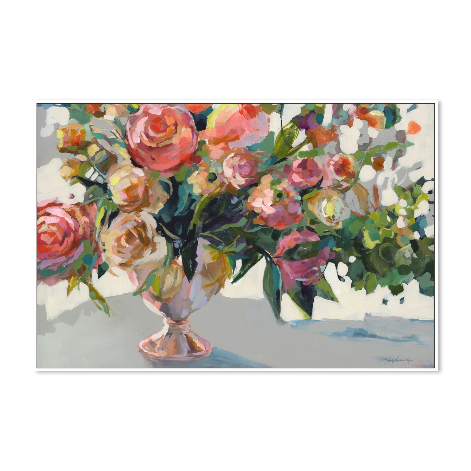 wall-art-print-canvas-poster-framed-Roses , By Jenny Westenhofer Art-5