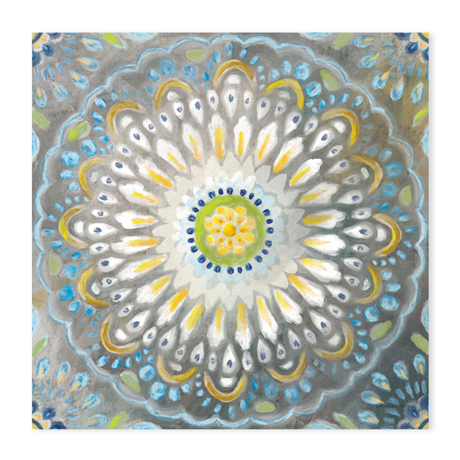 wall-art-print-canvas-poster-framed-Rosette Mandala , By Danhui Nai-GIOIA-WALL-ART