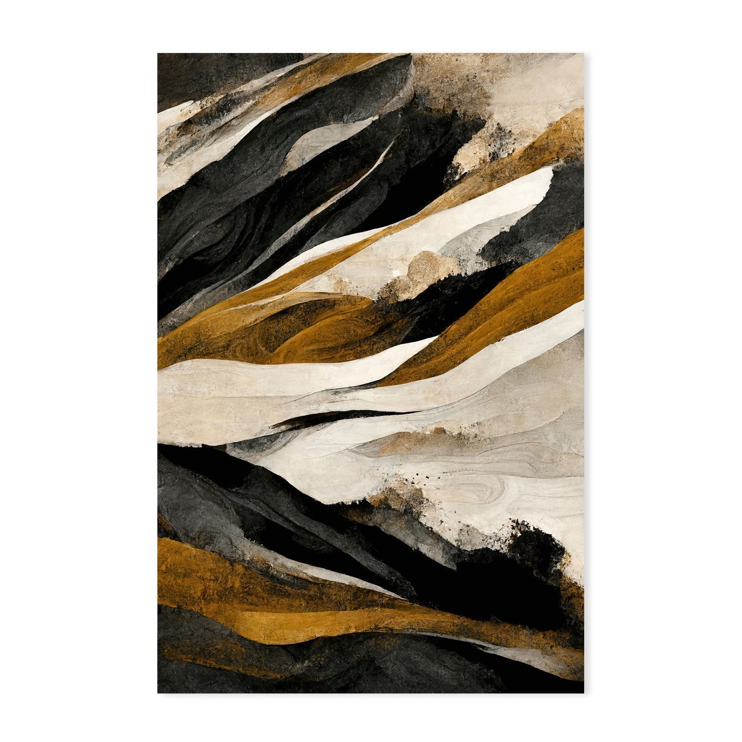 wall-art-print-canvas-poster-framed-Rough Mountains, Style A , By Treechild-GIOIA-WALL-ART