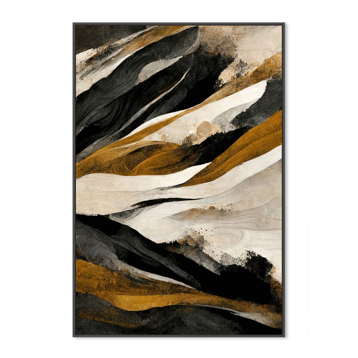 wall-art-print-canvas-poster-framed-Rough Mountains, Style A , By Treechild-GIOIA-WALL-ART