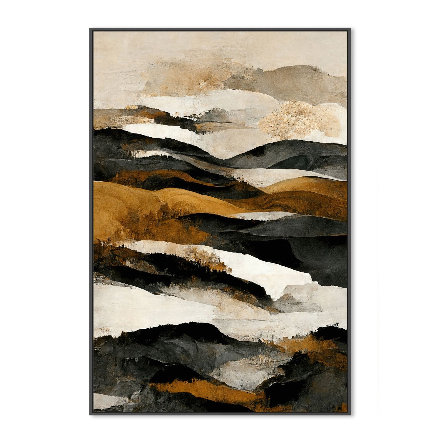 wall-art-print-canvas-poster-framed-Rough Mountains, Style B , By Treechild-GIOIA-WALL-ART