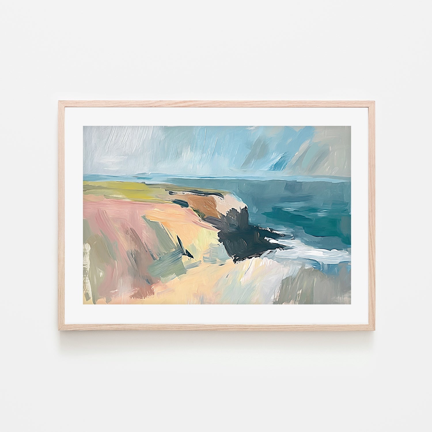 wall-art-print-canvas-poster-framed-Rugged Coastline , Style B, By Accent Art Studio , By Accent Art Studio-6