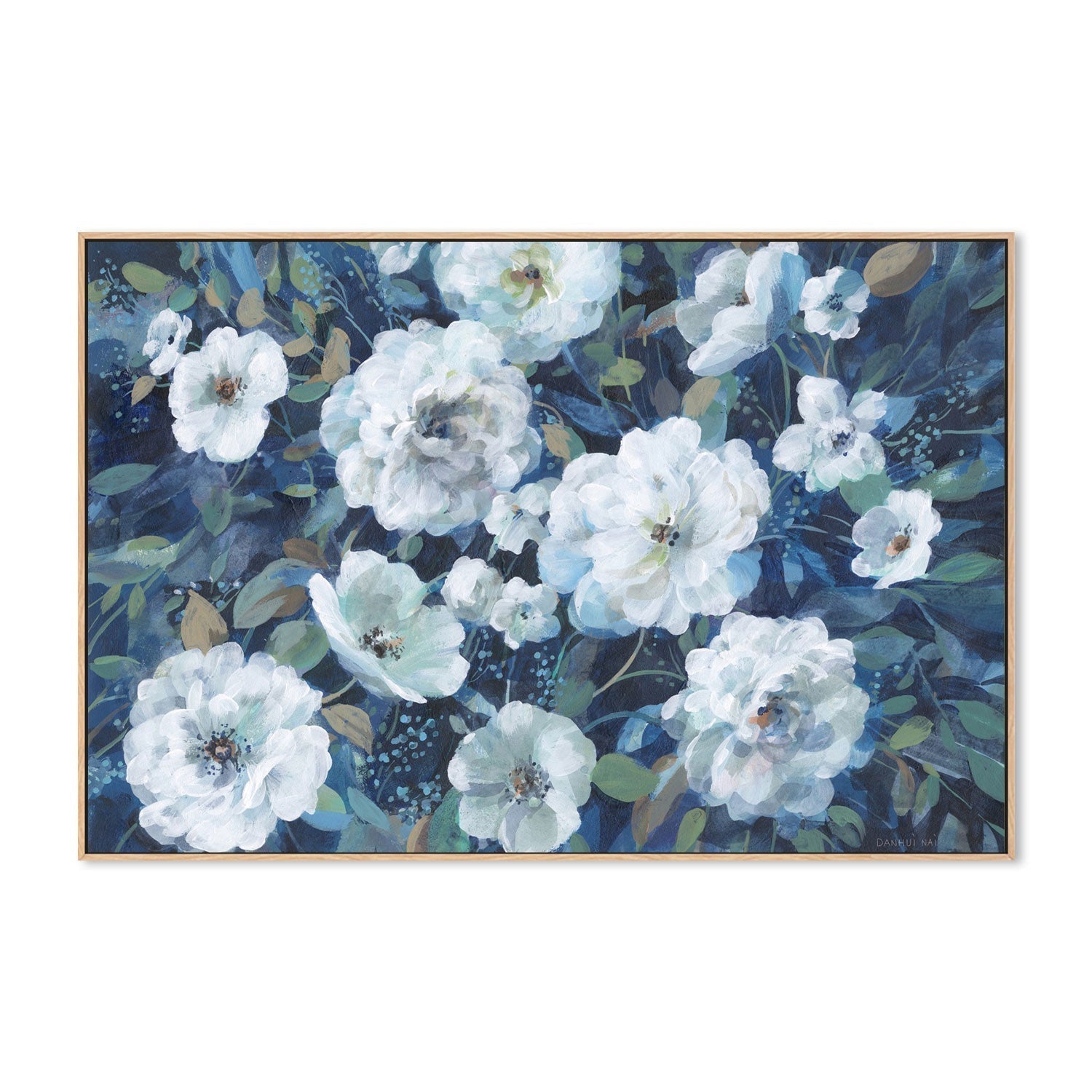 wall-art-print-canvas-poster-framed-Rugosa Roses-by-Danhui Nai-Gioia Wall Art