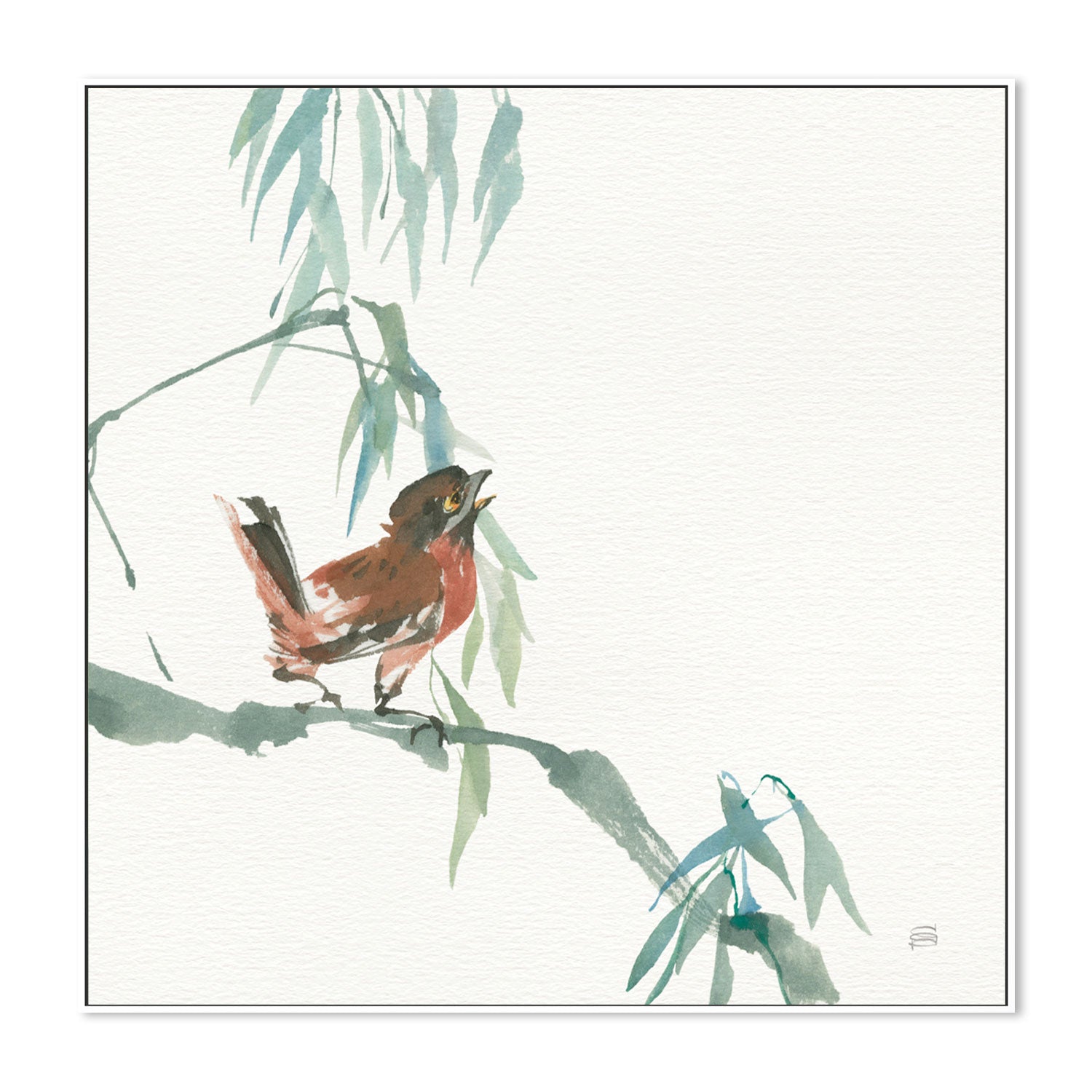 wall-art-print-canvas-poster-framed-Russet Sparrow , By Chris Paschke-GIOIA-WALL-ART
