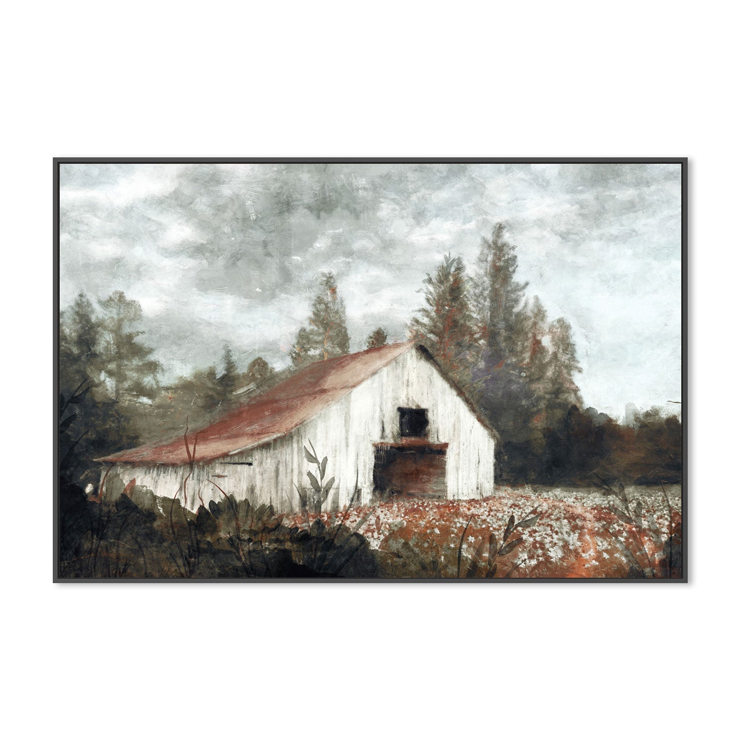 wall-art-print-canvas-poster-framed-Rusted Hearth Barn, Style A , By Nina Blue-3