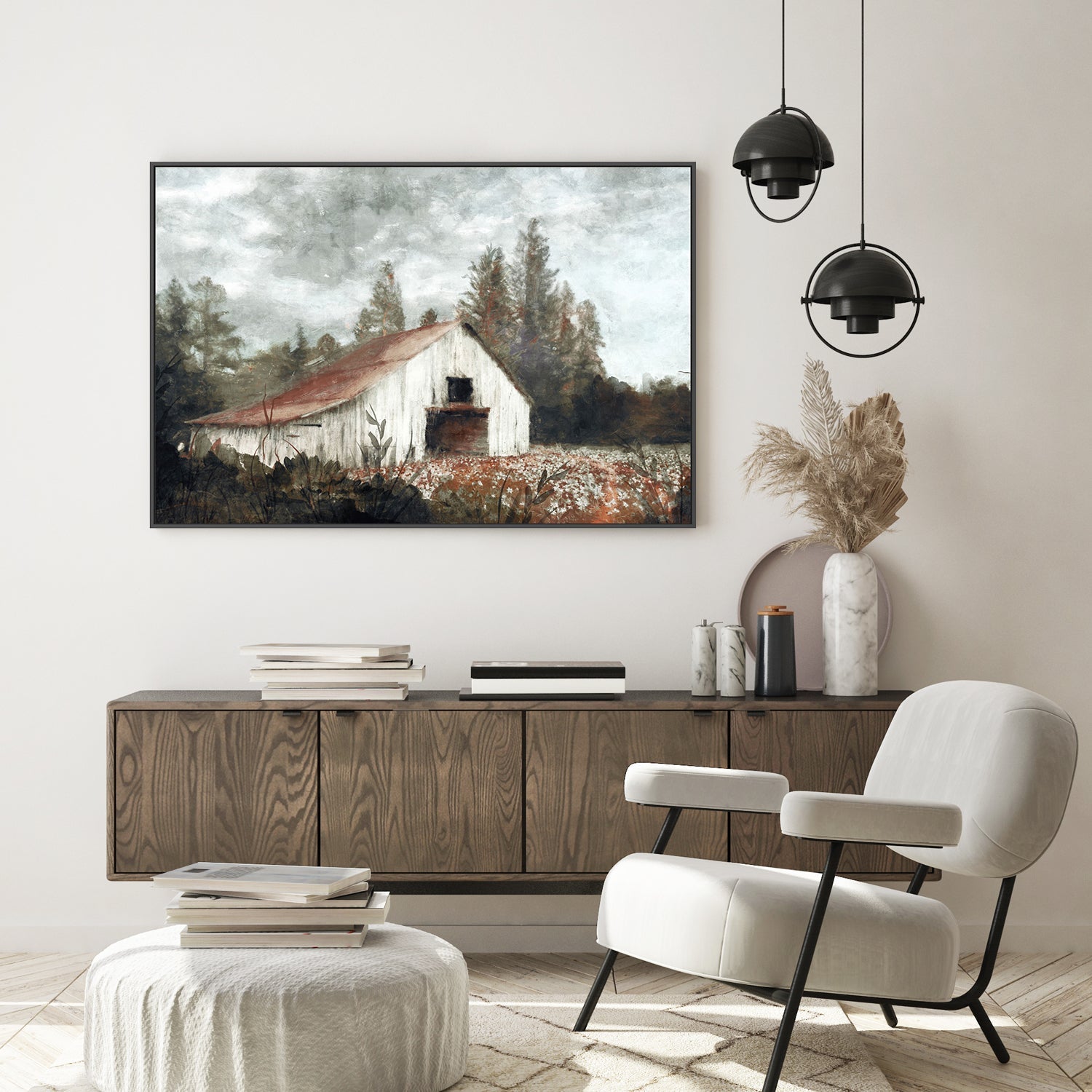 wall-art-print-canvas-poster-framed-Rusted Hearth Barn, Style A , By Nina Blue-7