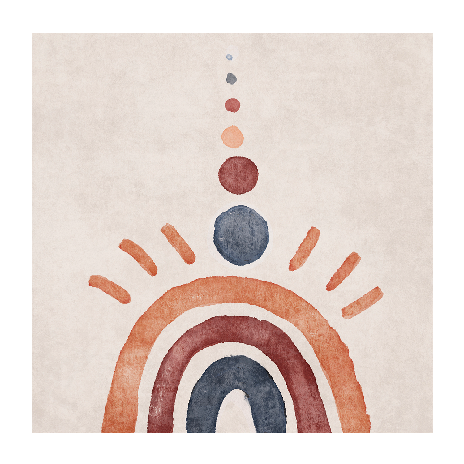 wall-art-print-canvas-poster-framed-Rustic Rainbow , By Emel Tunaboylu-GIOIA-WALL-ART