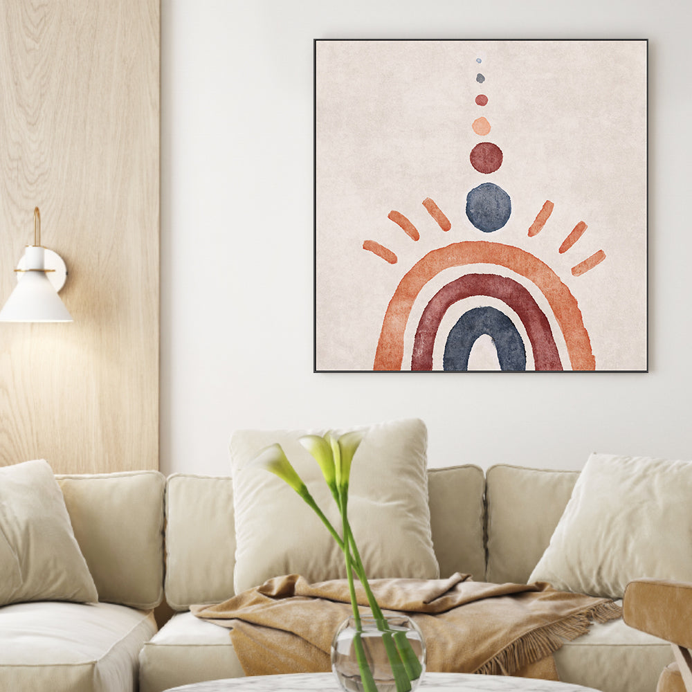 wall-art-print-canvas-poster-framed-Rustic Rainbow , By Emel Tunaboylu-GIOIA-WALL-ART