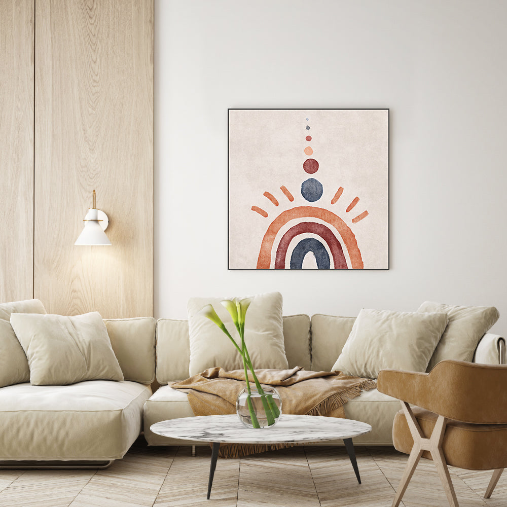 wall-art-print-canvas-poster-framed-Rustic Rainbow , By Emel Tunaboylu-GIOIA-WALL-ART