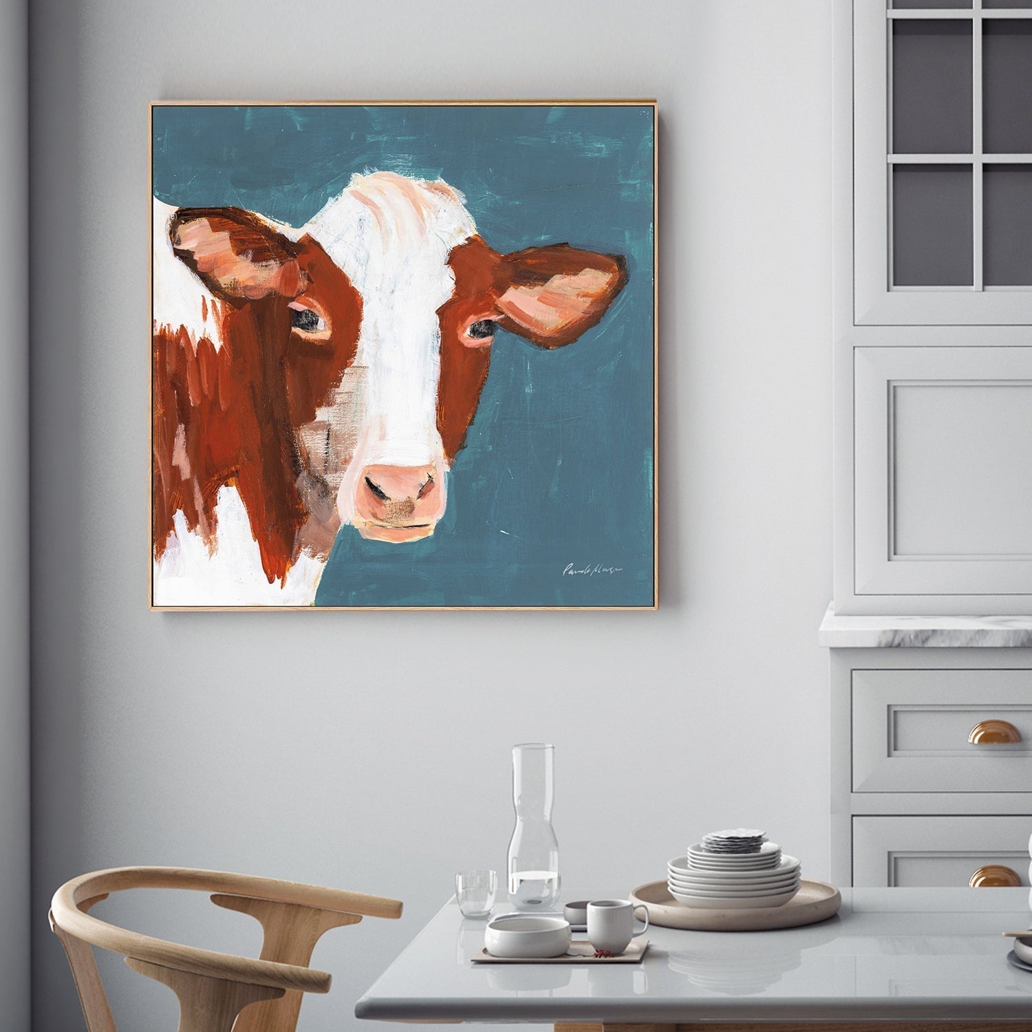 wall-art-print-canvas-poster-framed-Rusty Blue-by-Pamela Munger-Gioia Wall Art