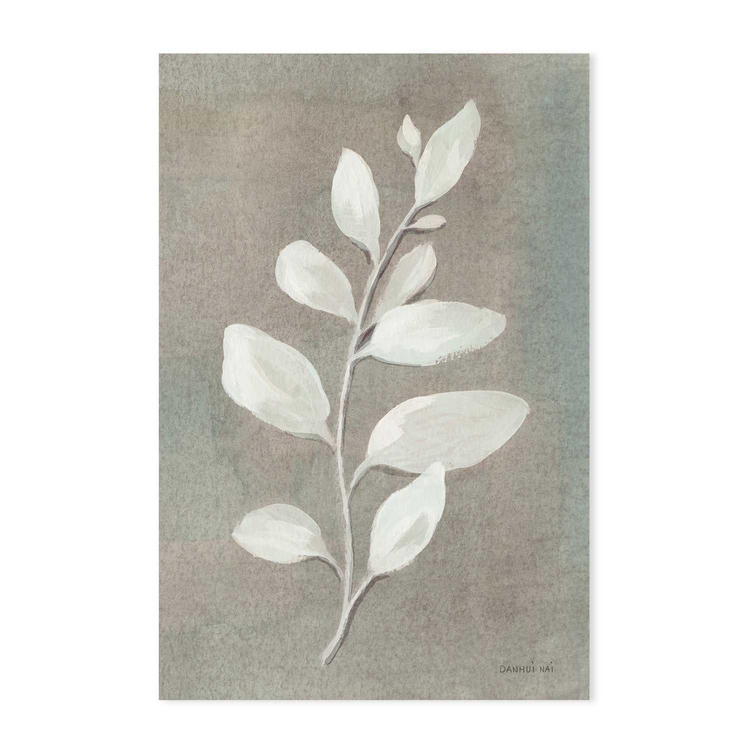 wall-art-print-canvas-poster-framed-Sage Leaves, Gray-by-Danhui Nai-Gioia Wall Art
