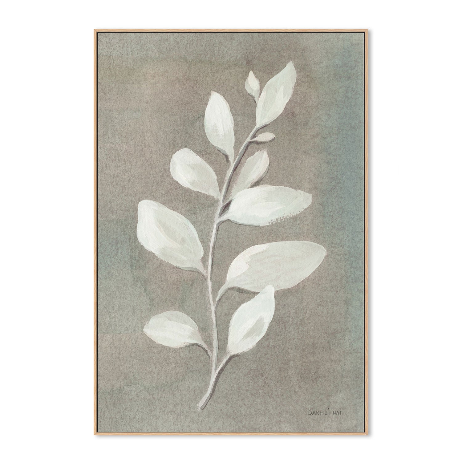 wall-art-print-canvas-poster-framed-Sage Leaves, Gray-by-Danhui Nai-Gioia Wall Art