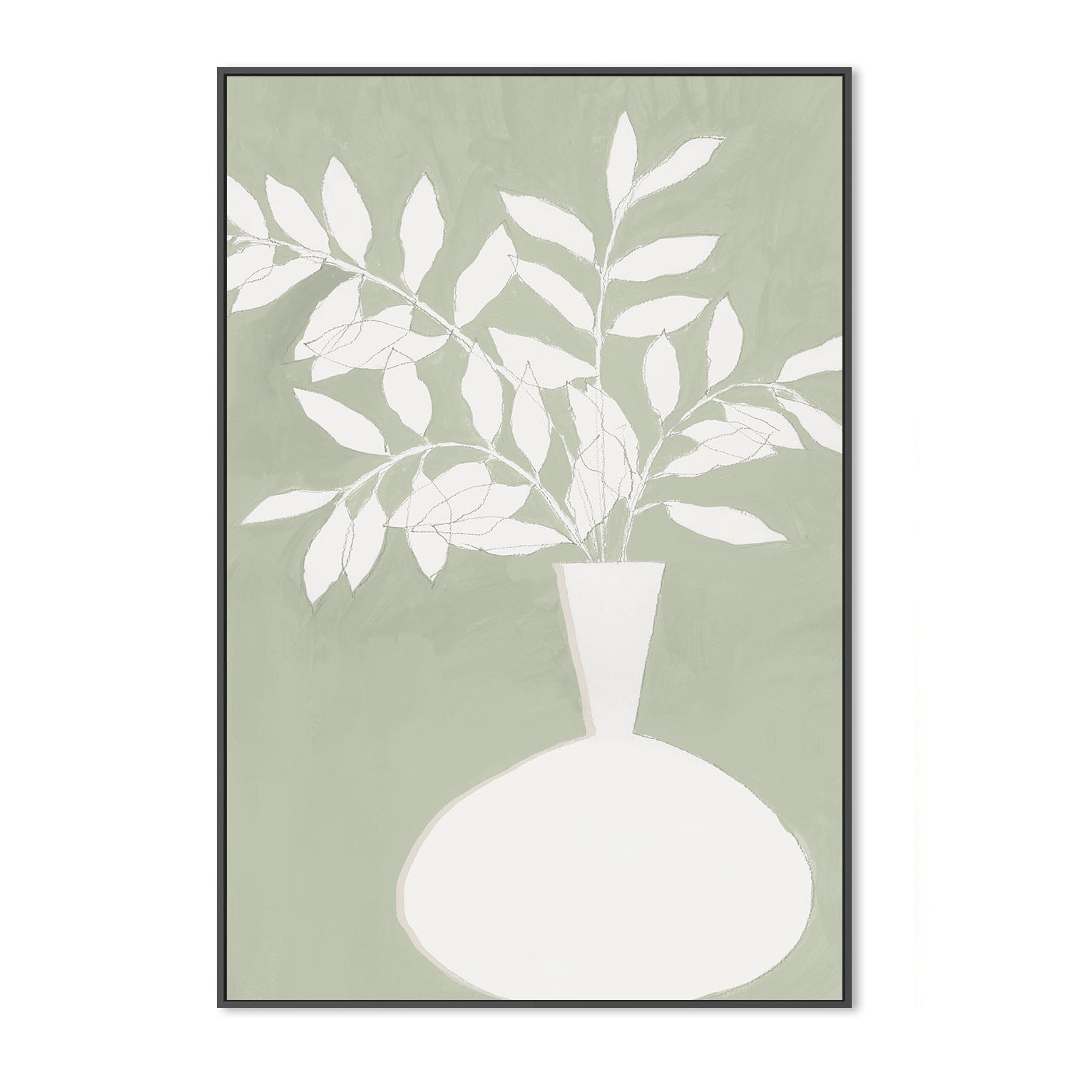 wall-art-print-canvas-poster-framed-Sage Vase, Style B , By Aria K-3