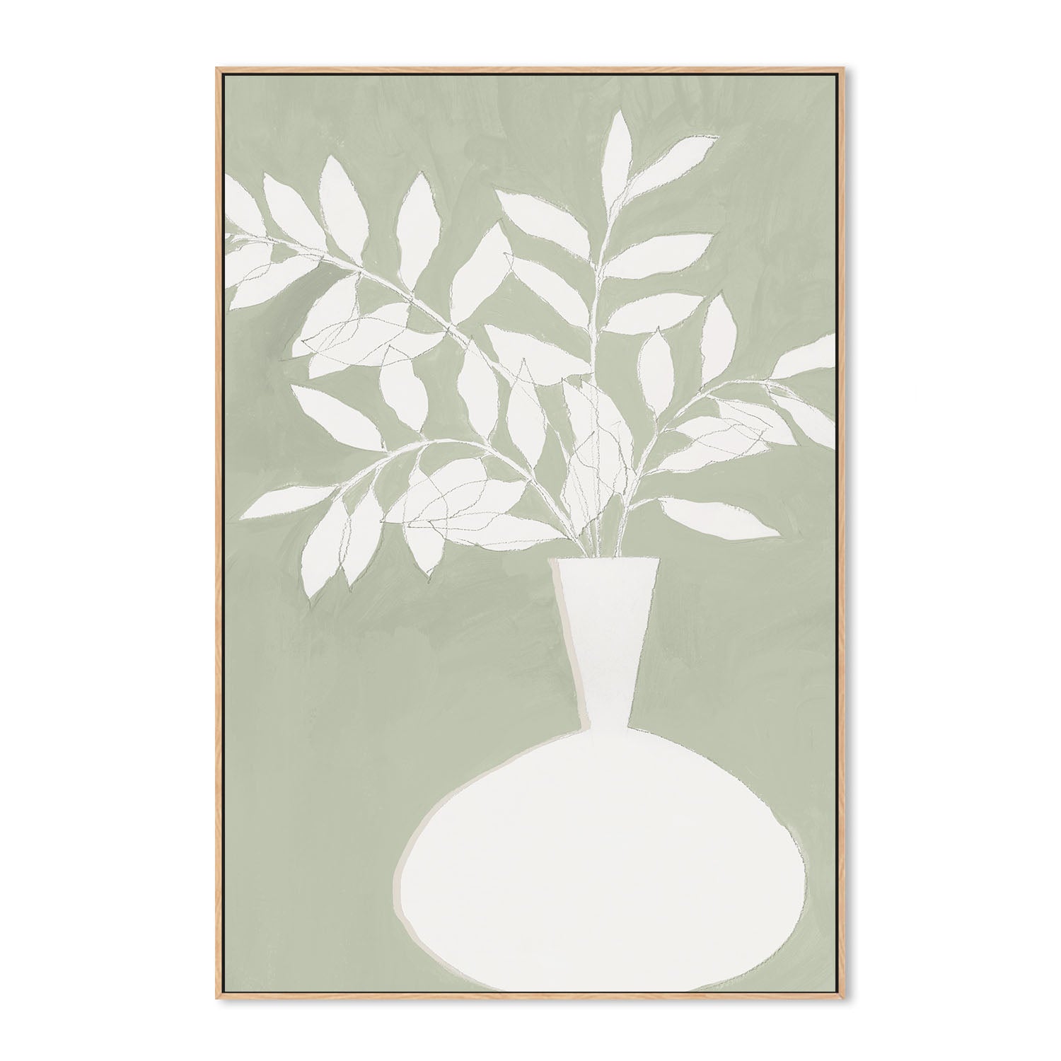 wall-art-print-canvas-poster-framed-Sage Vase, Style B , By Aria K-4