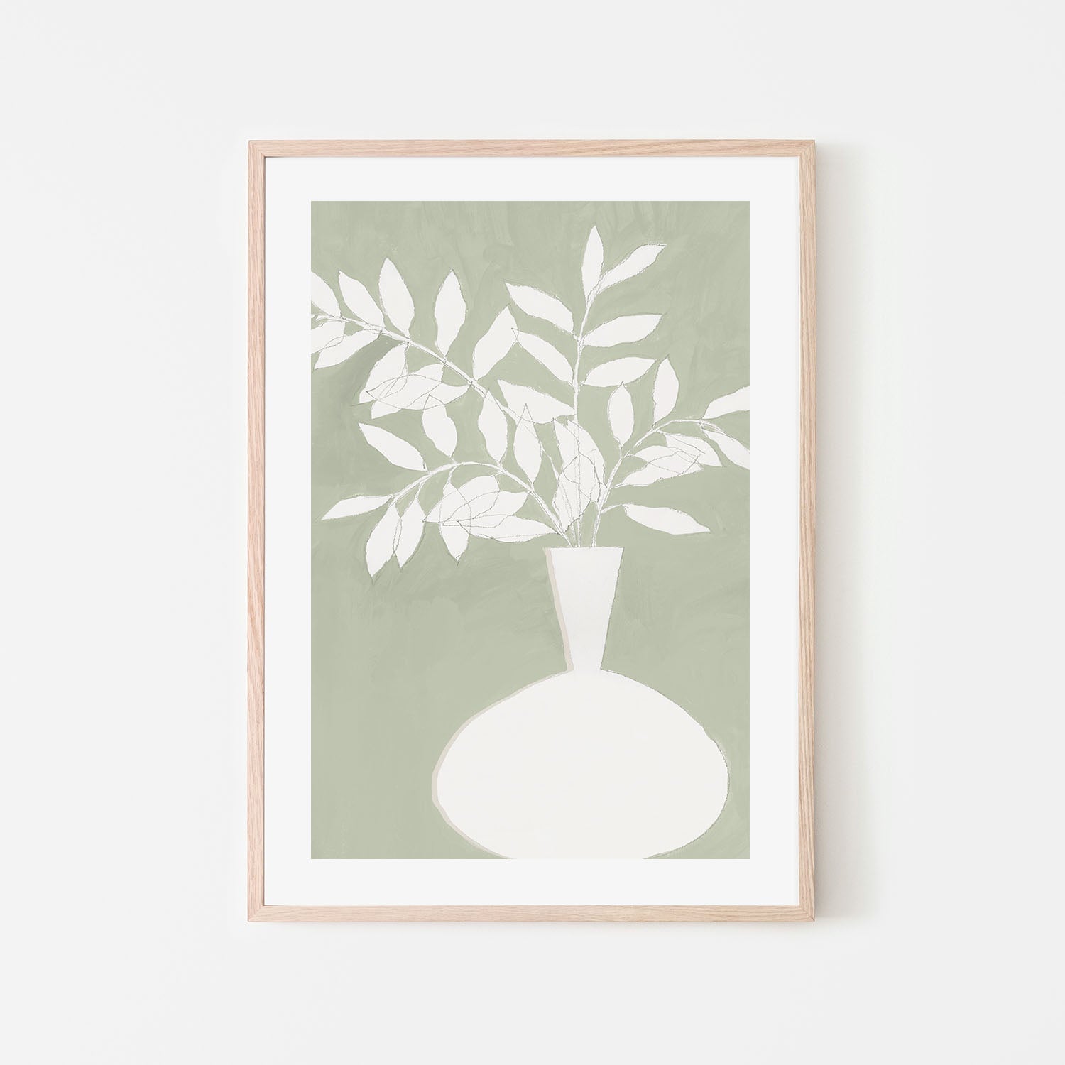 wall-art-print-canvas-poster-framed-Sage Vase, Style B , By Aria K-6