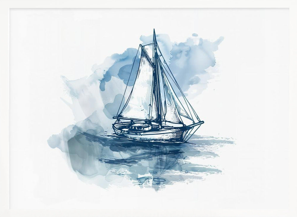 wall-art-print-canvas-poster-framed-Sailboat , By Jolly and Dash-5