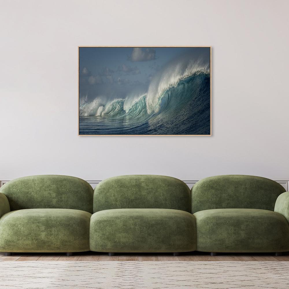Salt Water Machine, by Mathilde Guillemot-Framed-Canvas-Print-Poster-Gioia Wall Art
