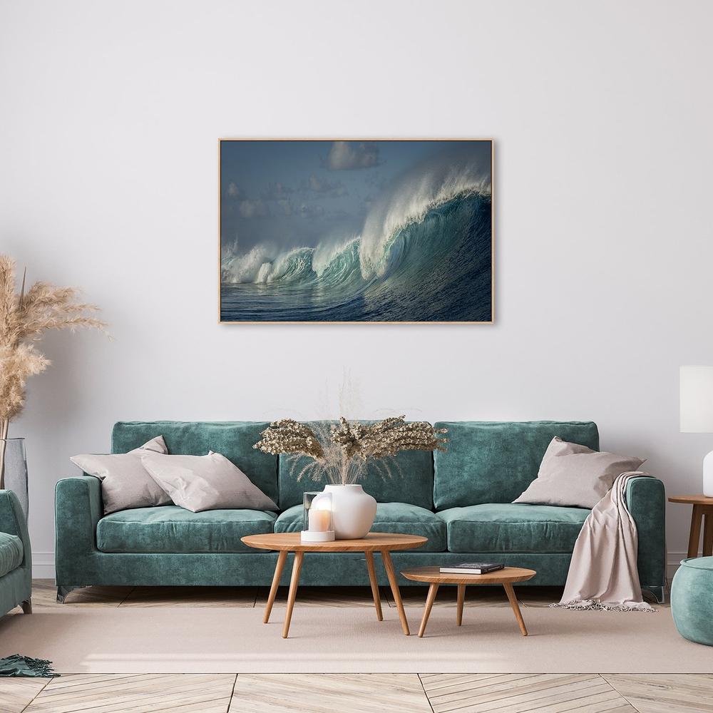 Salt Water Machine, by Mathilde Guillemot-Framed-Canvas-Print-Poster-Gioia Wall Art