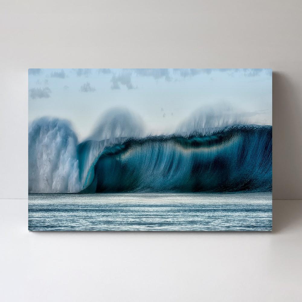 Salt Water Wall, by Mathilde Guillemot-Framed-Canvas-Print-Poster-Gioia Wall Art