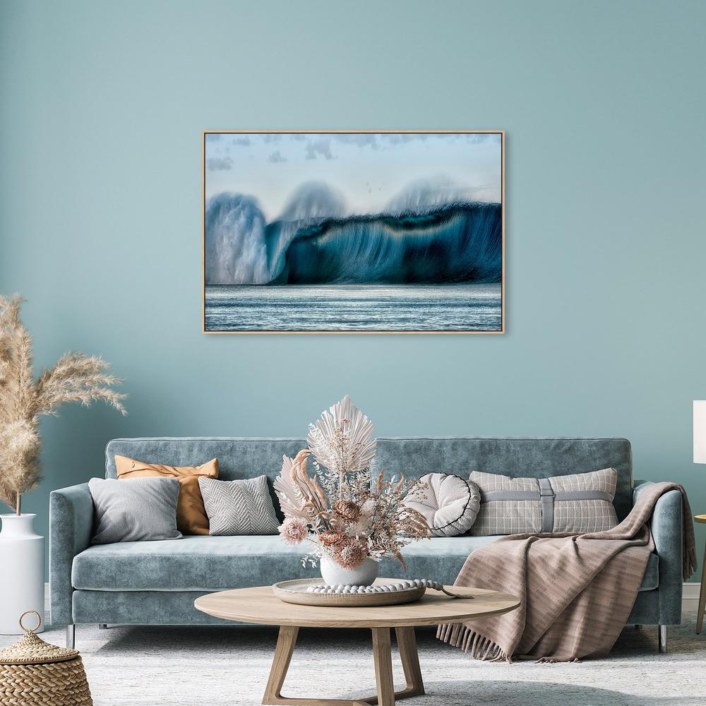 Salt Water Wall, by Mathilde Guillemot-Framed-Canvas-Print-Poster-Gioia Wall Art