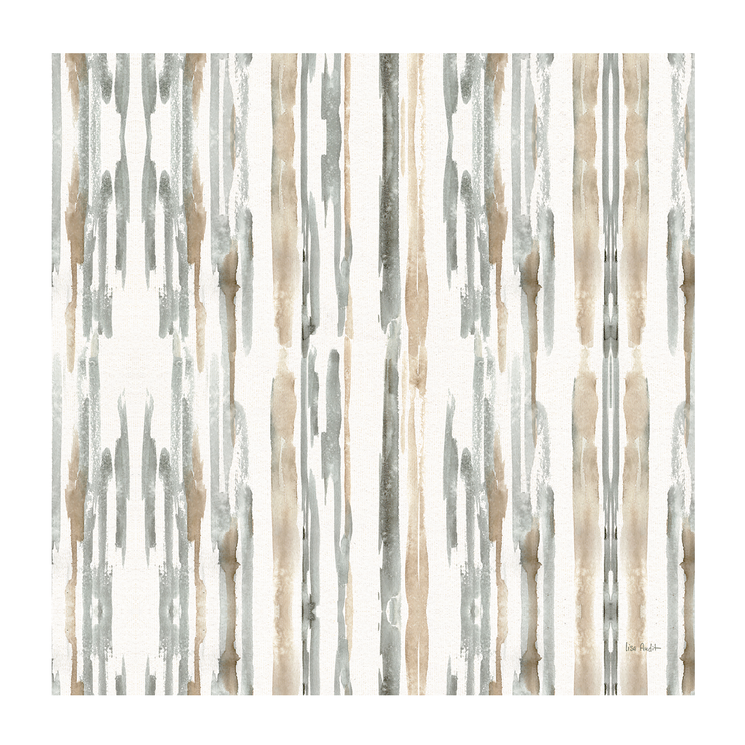 wall-art-print-canvas-poster-framed-Sand And Sea Gold Stripes , By Lisa Audit-GIOIA-WALL-ART