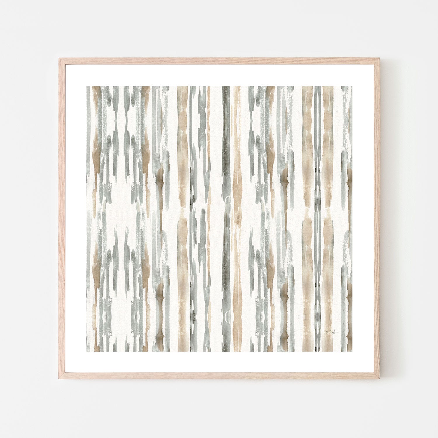wall-art-print-canvas-poster-framed-Sand And Sea Gold Stripes , By Lisa Audit-GIOIA-WALL-ART