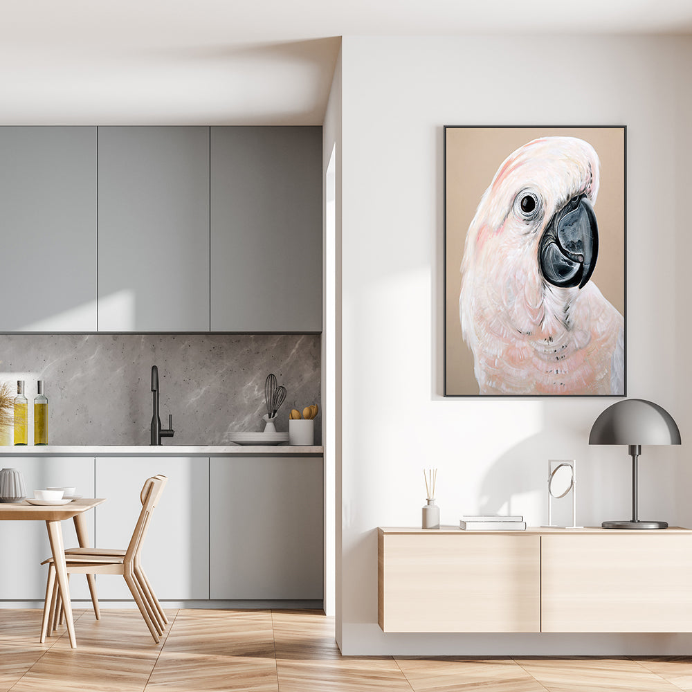 wall-art-print-canvas-poster-framed-Sand Cockatoo , By Heylie Morris-GIOIA-WALL-ART