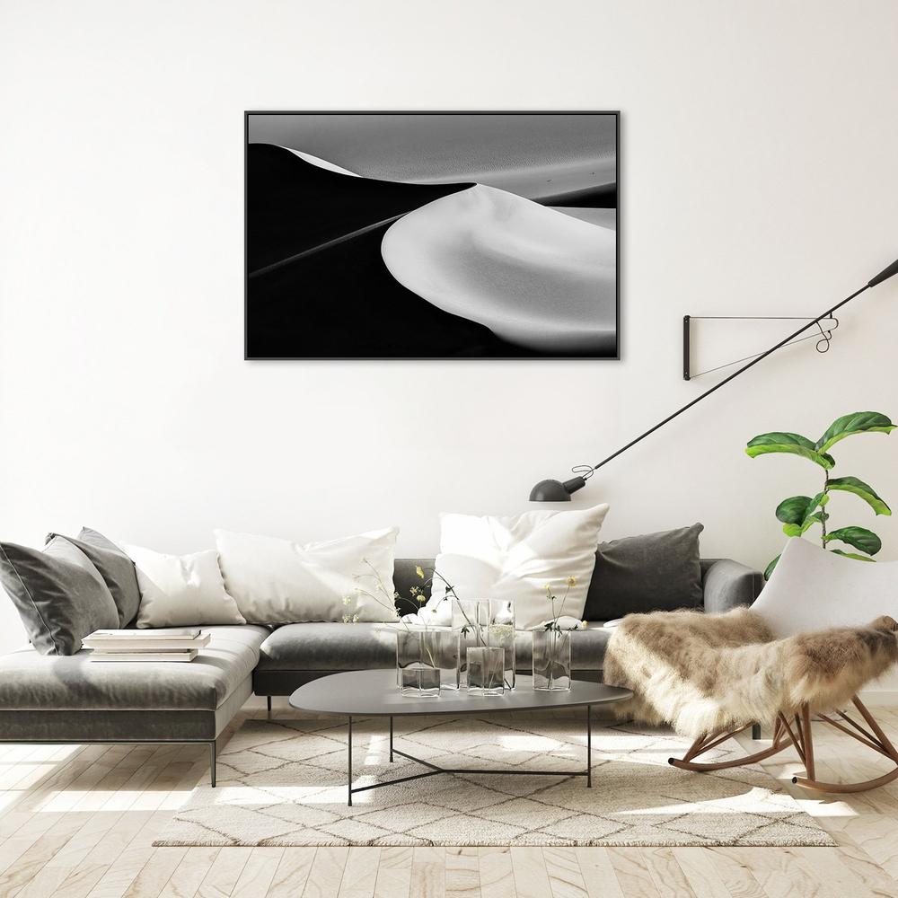 Sand Dunes, by Jenny Qiu-Framed-Canvas-Print-Poster-Gioia Wall Art