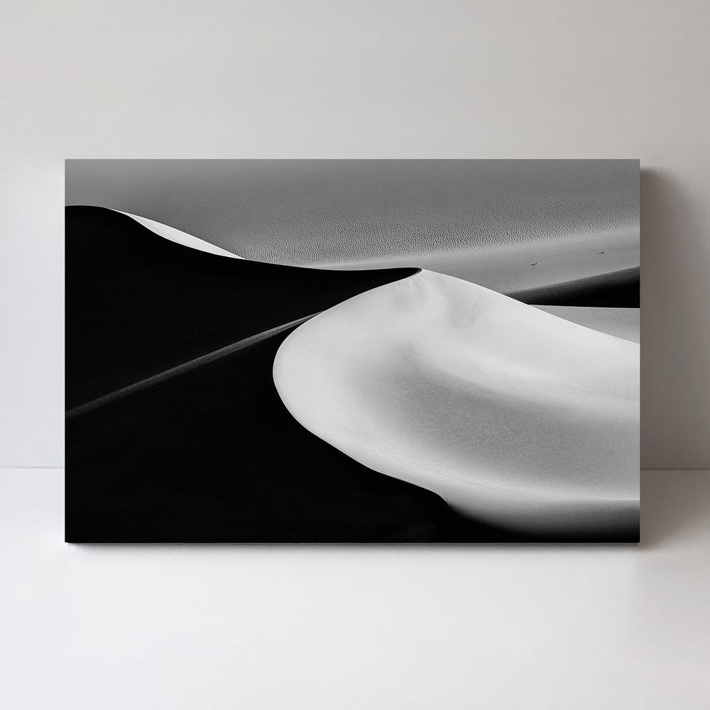 Sand Dunes, by Jenny Qiu-Framed-Canvas-Print-Poster-Gioia Wall Art