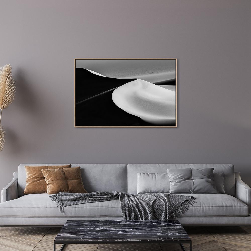 Sand Dunes, by Jenny Qiu-Framed-Canvas-Print-Poster-Gioia Wall Art
