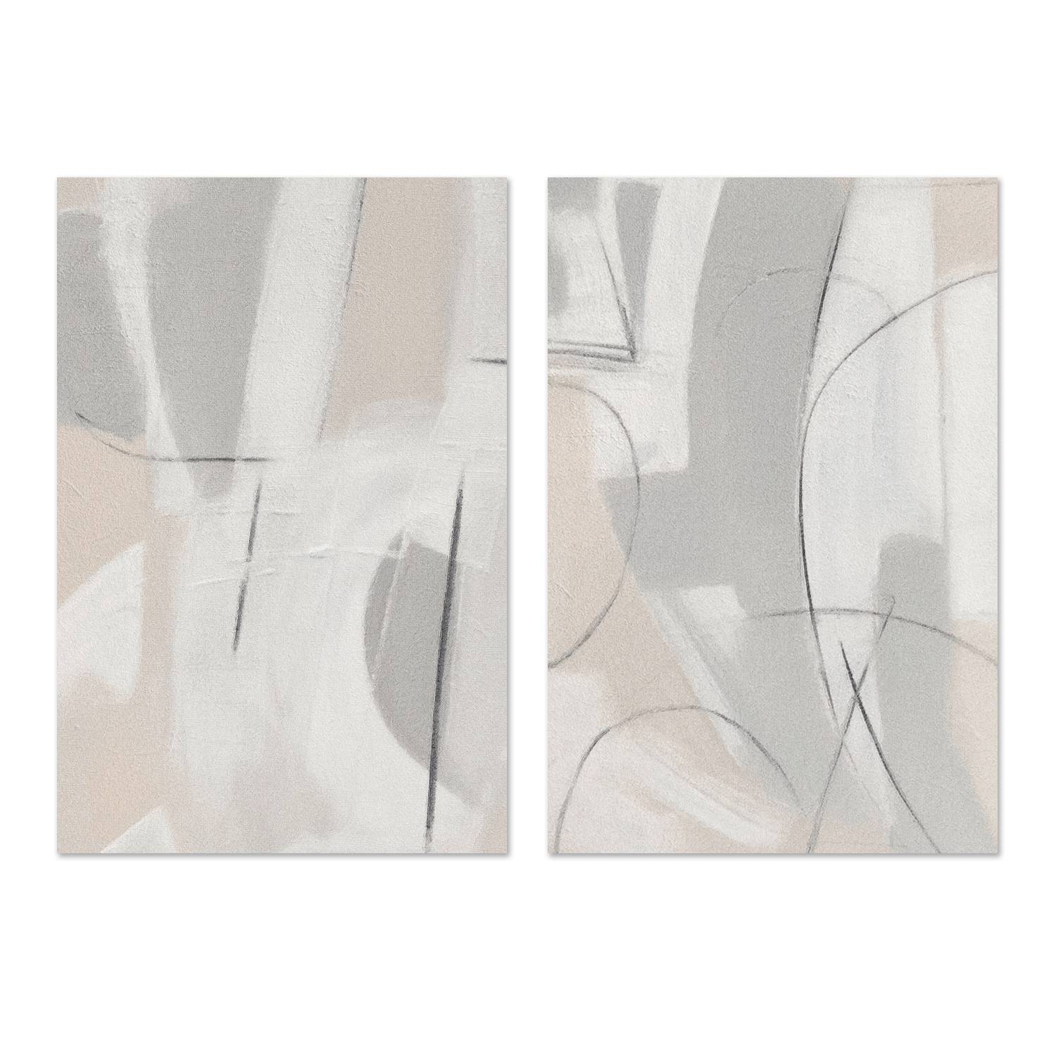 wall-art-print-canvas-poster-framed-Sands Of Time, Style A & B, Set Of 2 , By Alma-1