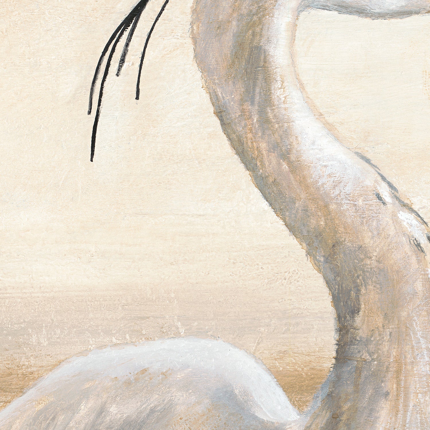 wall-art-print-canvas-poster-framed-Sandy Beach Heron, Style A-10