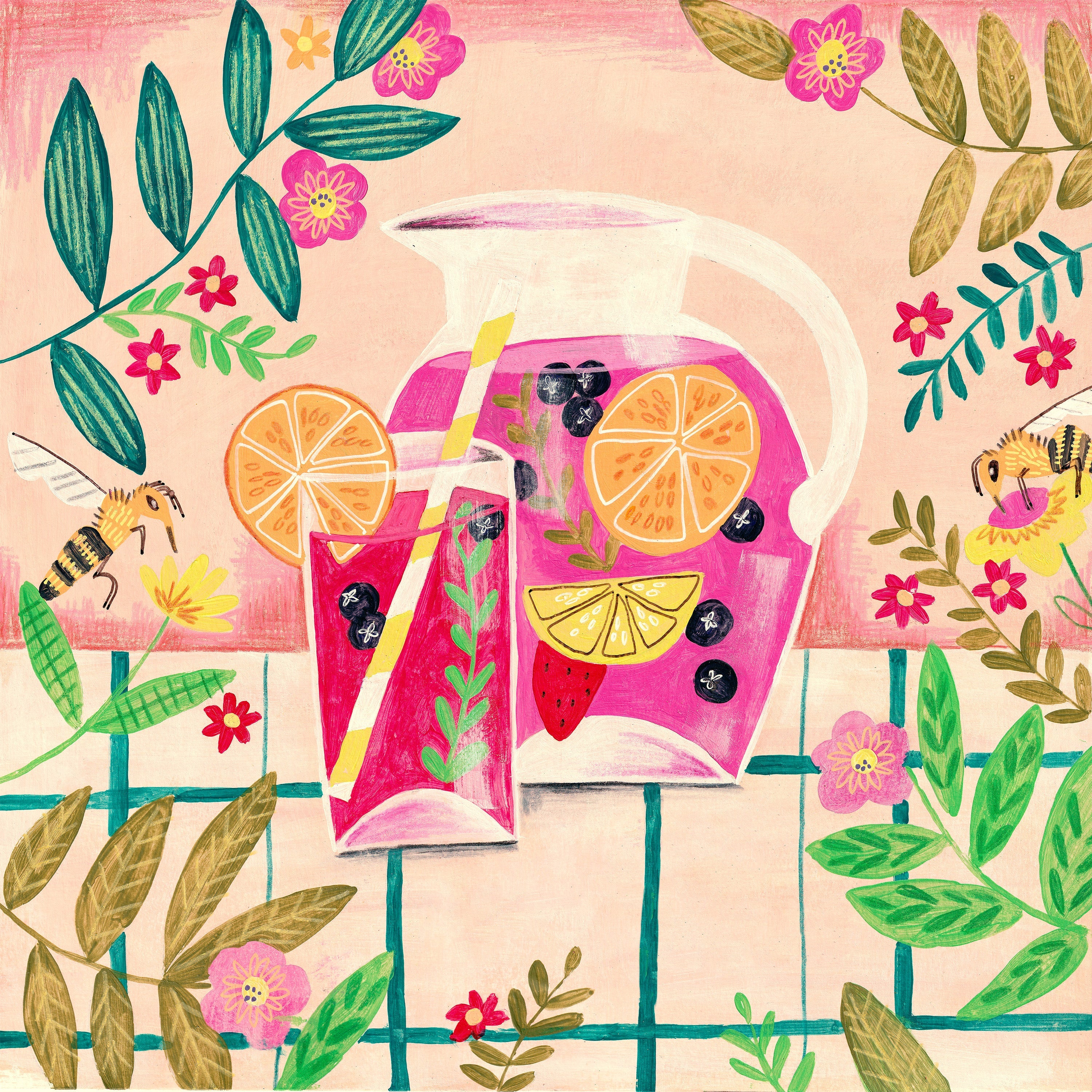 wall-art-print-canvas-poster-framed-Sangria Summer-1