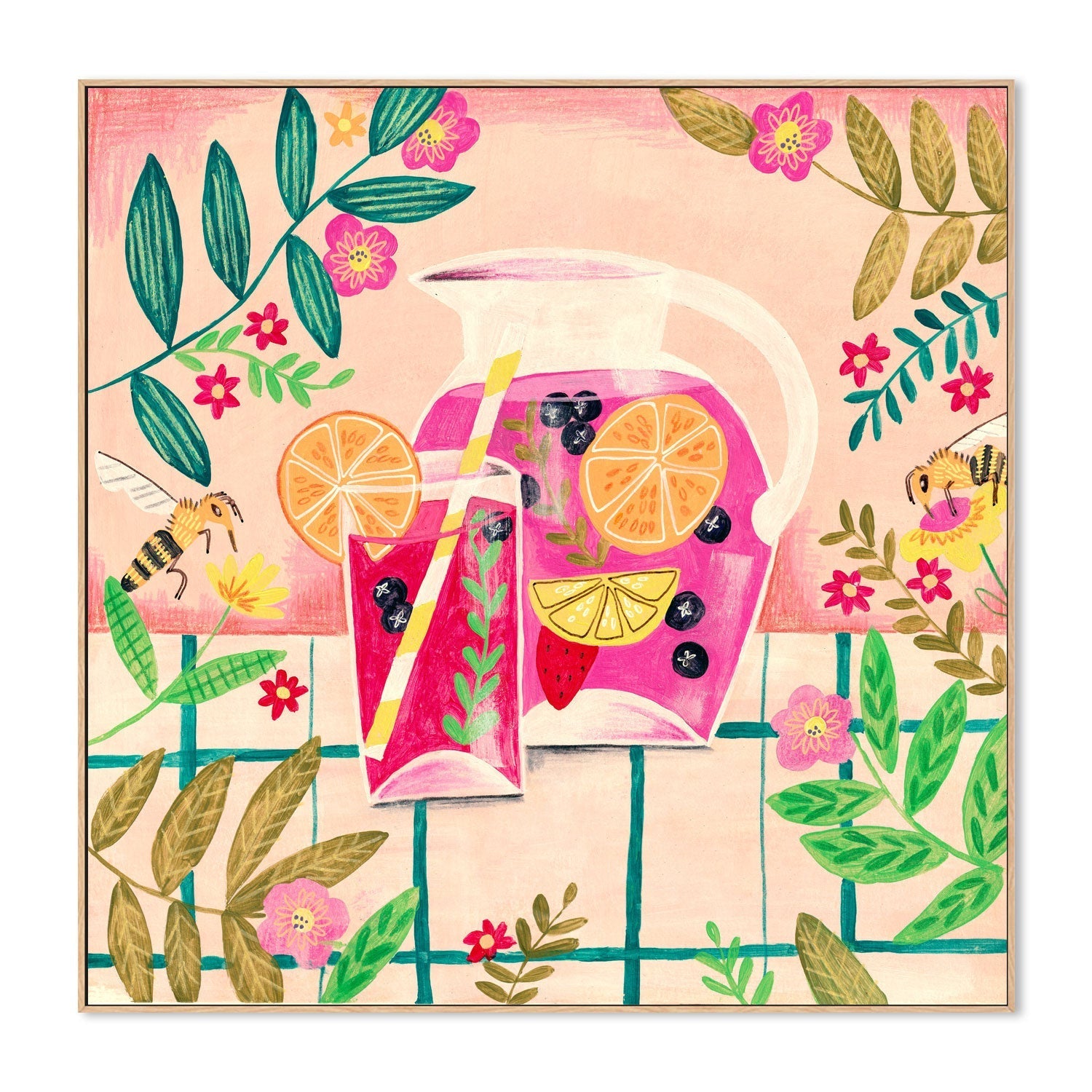 wall-art-print-canvas-poster-framed-Sangria Summer-4