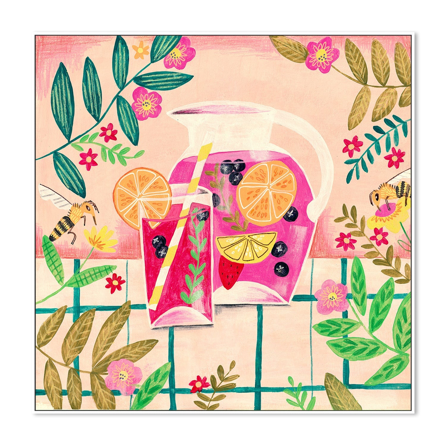 wall-art-print-canvas-poster-framed-Sangria Summer-5